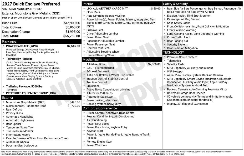 2027 BUICK Enclave