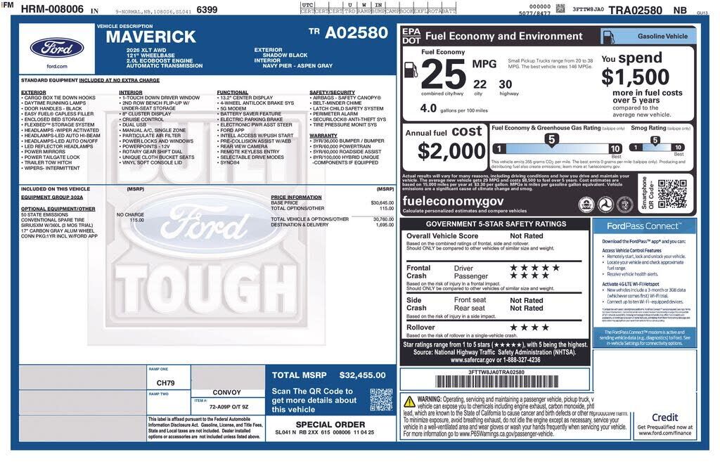 2026 FORD Maverick