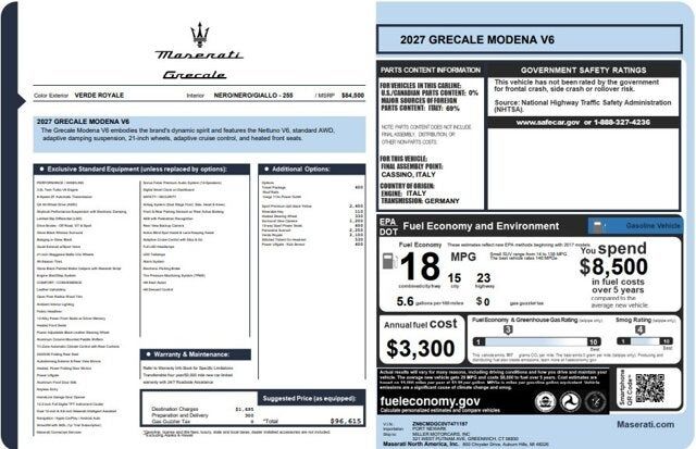 2027 MASERATI Grecale