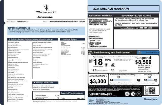 2027 MASERATI Grecale