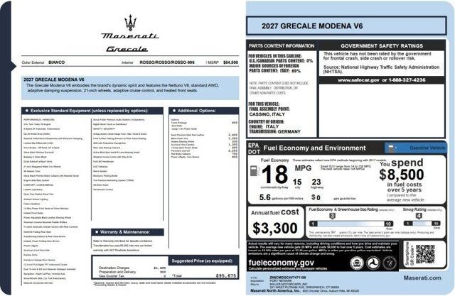 2027 MASERATI Grecale