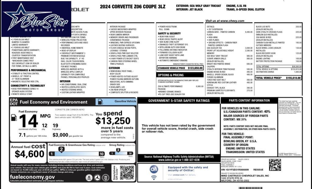 2024 CHEVROLET Corvette