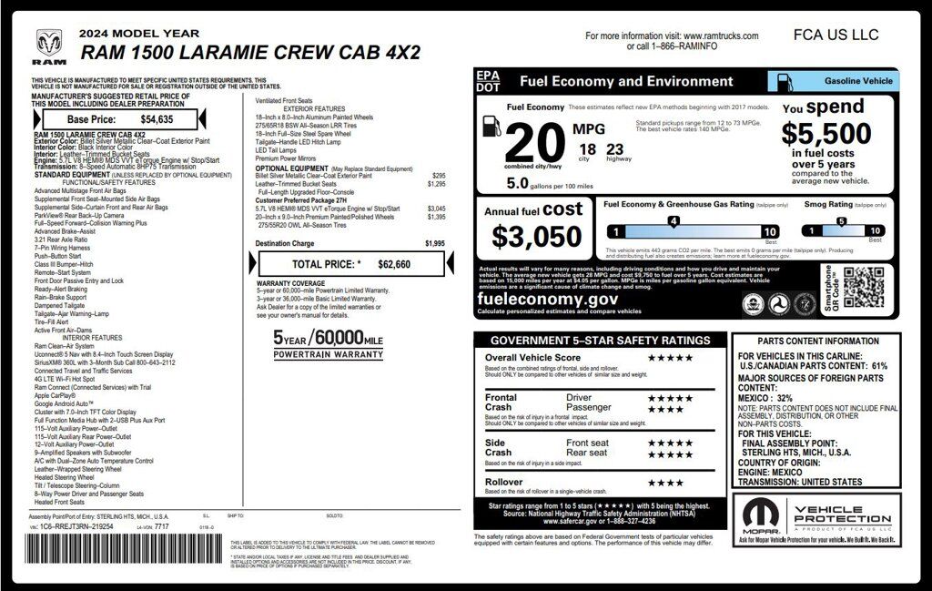 2024 RAM 1500