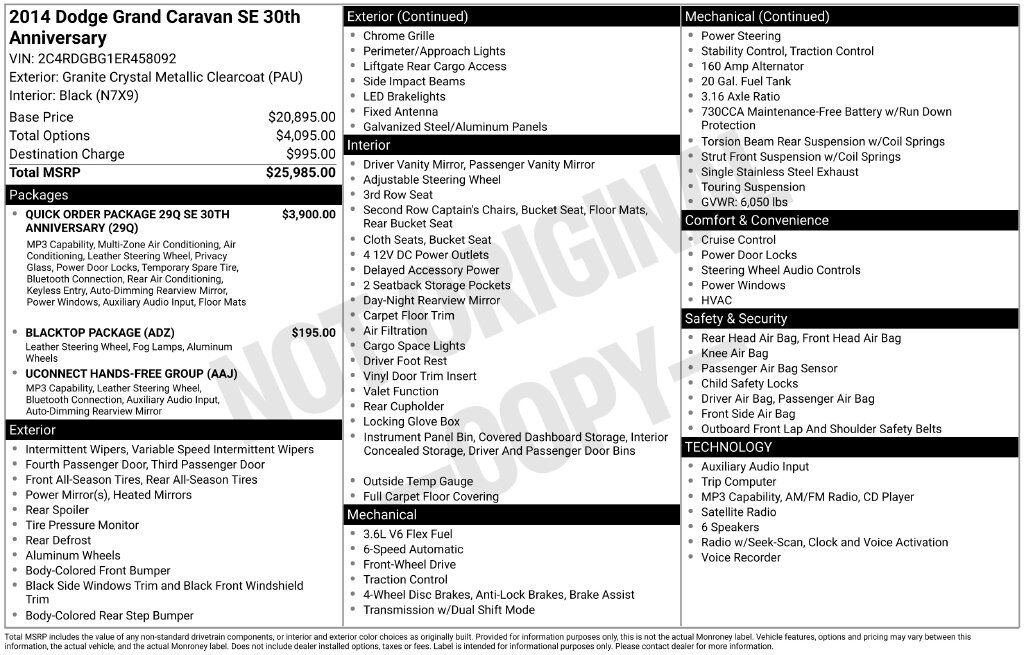 2014 DODGE Grand Caravan