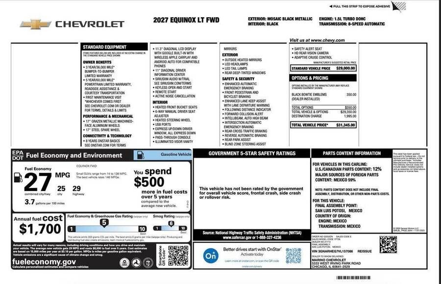 2027 CHEVROLET Equinox