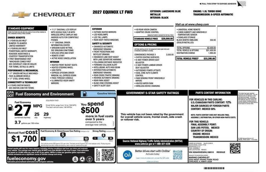2027 CHEVROLET Equinox