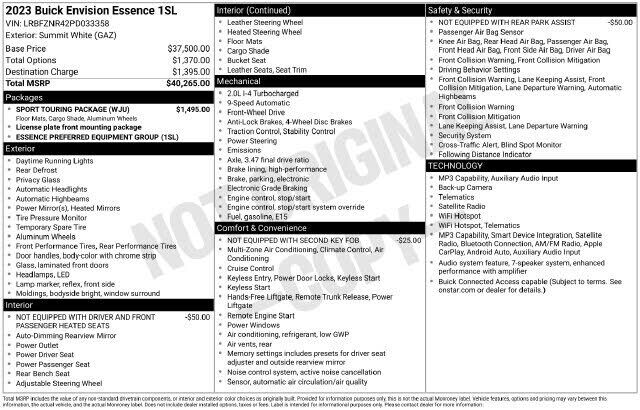 2023 BUICK Envision
