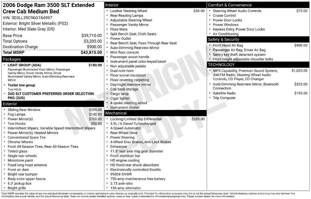 2006 DODGE Ram